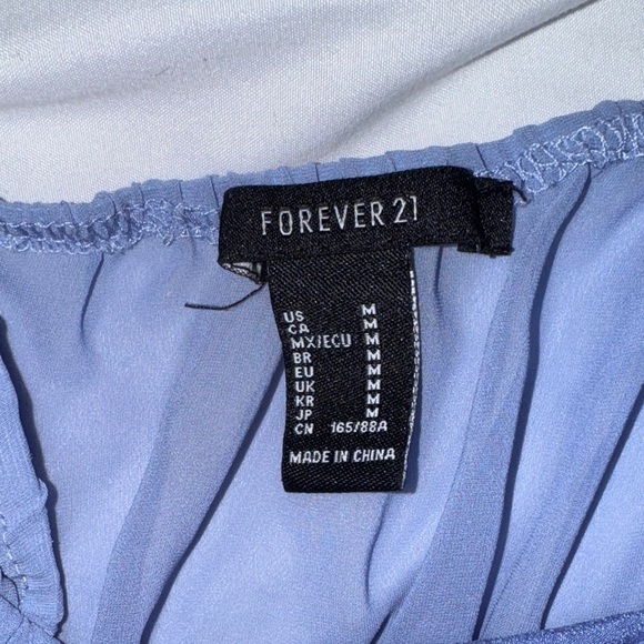 Forever 21 Lavender Smocked Ruffle Tank Top- size medium - Picture 3 of 3